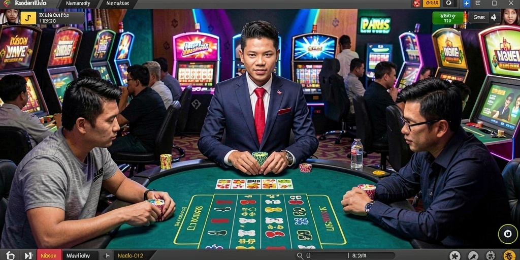 Tampilan menarik dari slot berbasis tema petualangan.