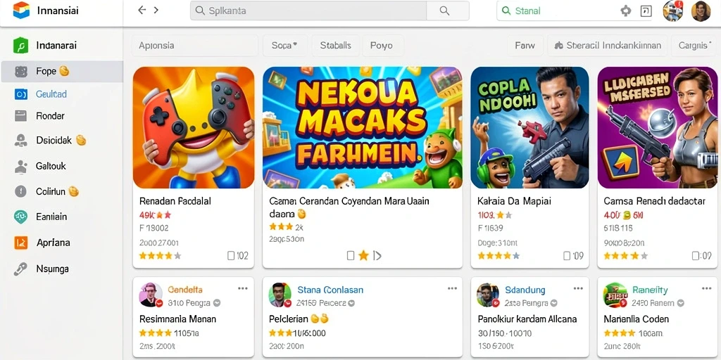 Tampilan level yang indah dan menakjubkan.