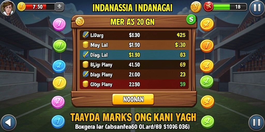 Tampilan karakter yang dapat disesuaikan dengan banyak pilihan.