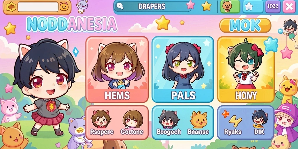 Screenshot menampilkan antarmuka utama yang menarik.