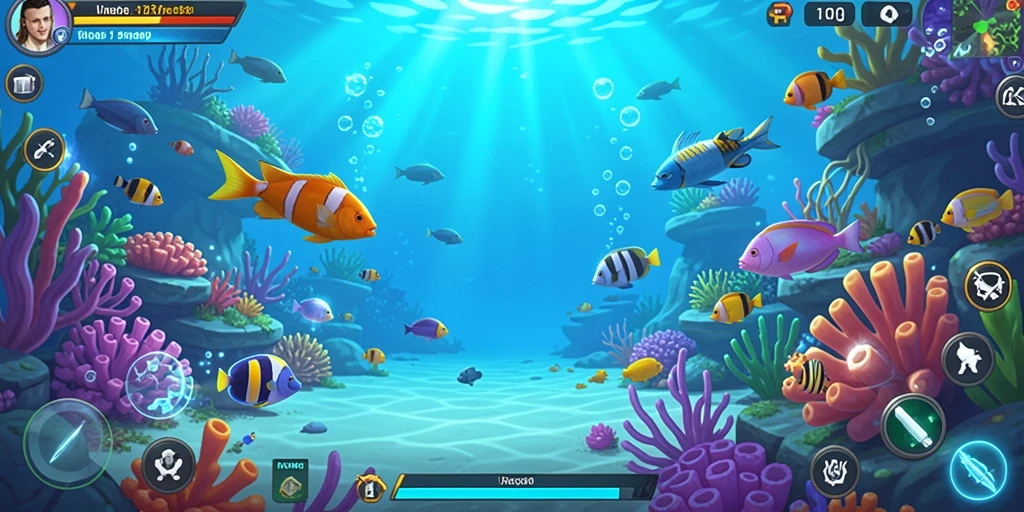 Screenshot dari level petualangan pertama.