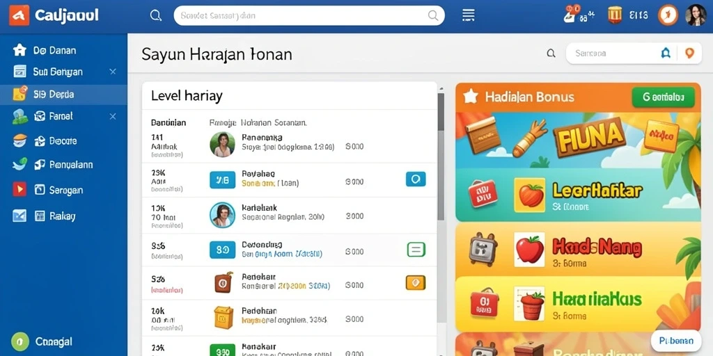 Tampilan antarmuka yang sederhana dan menarik.
